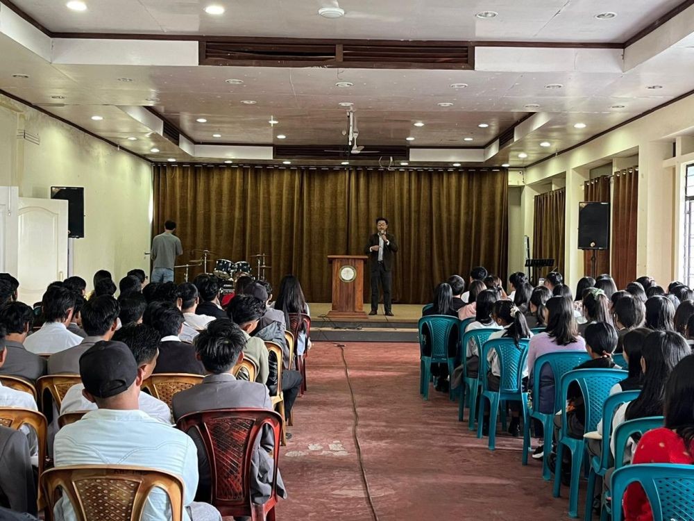 Mental Health Awareness Campaign underway at KROS College in Kohima on September 5. (Morung Photo)